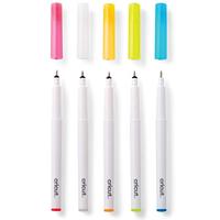 Cricut Joy™ Gel 1,0 mm, 5er Stiftset Wit, Blauw, Geel, Oranje, Pink - thumbnail
