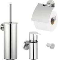 Saqu Nemo 4-delige toiletset chroom - thumbnail