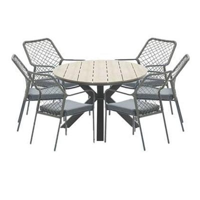 Garden Impressions Ross tuinset 7-delig mosgroen-light teak look Garden Impressions Ross tuinset 7-delig mosgroen-light teak look