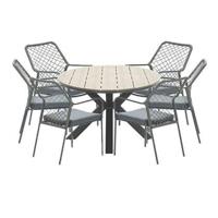 Garden Impressions Ross tuinset 7-delig mosgroen-light teak look - thumbnail