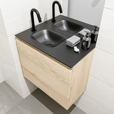 MONDIAZ OLAN 60cm toiletmeubel washed_oak. LEX wastafel urban links 1 kraangat