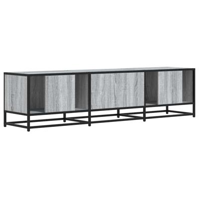 Tv-meubel 180x35x41 cm bewerkt hout grijs sonoma eikenkleurig - thumbnail