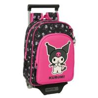 Schoolrugzak met Wielen Kuromi Zwart Fuchsia 26 x 11 x 67 cm 26 x 34 x 11 cm - thumbnail