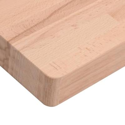 Wastafelblad 100x60x4 cm massief beukenhout - thumbnail