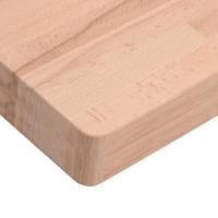 Wastafelblad 100x60x4 cm massief beukenhout - thumbnail