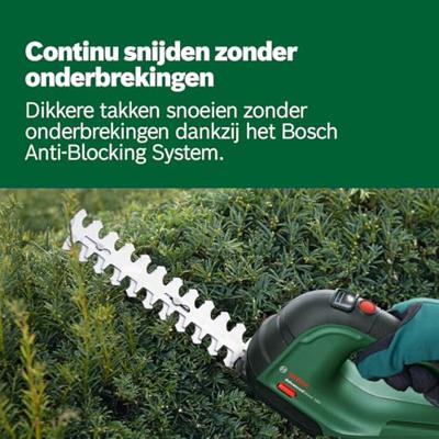 Bosch Groen AdvancedShear 18V-10 Accu Buxus- en grasscharenset | 2.0 Ah accu + Oplader | In doos - 0600857000 - thumbnail