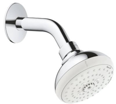 GROHE Tempesta 100 Hoofddouche - 10cm - 3 straalsoorten - wandmontage - chroom/wit 26088001 GROHE Tempesta 100 Hoofddouche - 10cm - 3 straalsoorten - wandmontage - chroom/wit 26088001
