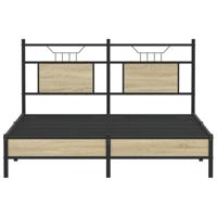 Bedframe zonder matras hout sonoma eikenkleurig 137x190 cm - thumbnail