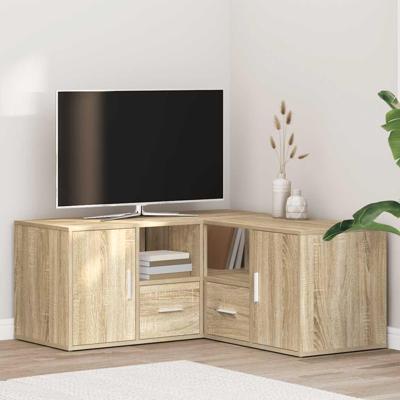 Hoekkast 160x40x45 cm bewerkt hout sonoma eikenkleurig