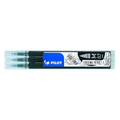 Navulset Pilot Frixion 0,7 Pen 3 Onderdelen Zwart (12 Stuks)