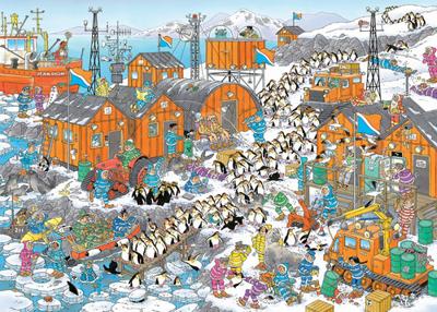 Jumbo Jan van haasteren legpuzzel - zuidpool expeditie, 1000st.