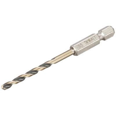 DEWALT DT20603-QZ DT20603-QZ HSS-G Metaal-spiraalboor 1 stuks 3.5 mm Gezamenlijke lengte 76 mm Corrosiebestendig Zeskant 1 stuk(s)
