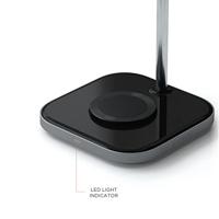 Satechi 2-in-1 Koptelefoon stand met draadloos opladen - Space Gray - thumbnail