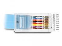 Delock 63353 RJ45 / VGA Adapter [1x RJ45-stekker - 1x D-sub stekker 15-polig] Blauw 1.00 m - thumbnail