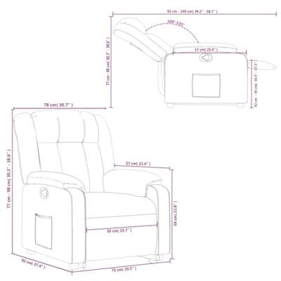 Sta-op-stoel kunstleer cappuccinokleurig