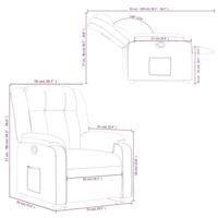 Sta-op-stoel kunstleer cappuccinokleurig - thumbnail