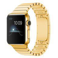 Schakelarmband Stainless Steel bandje - Goud - Geschikt voor Apple Watch 38mm / 40mm / 41mm / 42mm - thumbnail