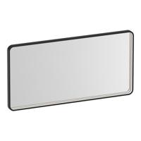 Brauer Sapphire Spiegel - Rechthoekig met Afgeronde Hoeken - 100 cm - met Mat Zwart Frame - met Directe LED-Verlichting - Dimbaar en met Kleurfunctie - met Afstandsbediening - thumbnail