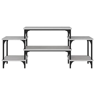 Tv-meubel 117x35x52 cm bewerkt hout grijs sonoma eikenkleurig Tv-meubel 117x35x52 cm bewerkt hout grijs sonoma eikenkleurig