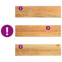 VidaXL Traptreden 4 st 100x25x2 cm massief eikenhout lichtbruin - thumbnail