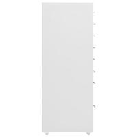 Ladeblok verrijdbaar 28x41x109 cm metaal grijs - thumbnail