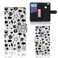 Telefoonhoesje met Naam Huawei P10 Lite Silver Punk - thumbnail