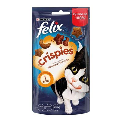 FELIX Crispies Beef, Chicken - droogvoer voor de kat - 45 g