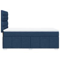 Boxspring met matras stof blauw 100x200 cm - thumbnail