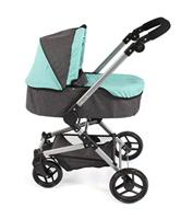 Combi-poppenwagen Fides 3-in-1 - Antraciet Mint - thumbnail