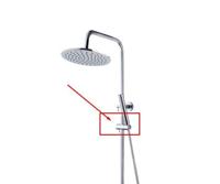 Wiesbaden UniMatch los glijstuk voor glijstang 24 mm rond chroom - thumbnail