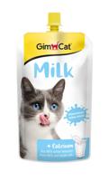 GimCat Milk – kattenmelk uit echte volle melk met verminderd lactosegehalte, voor gezonde botten – 1 zakje (1 x 200 g) - thumbnail