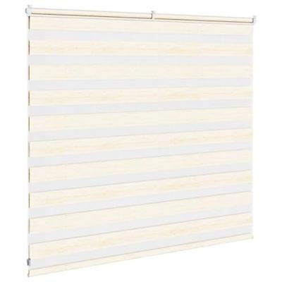 VidaXL Zebra rolgordijn 155x100 cm stofbreedte 150,9 cm marmerbeige