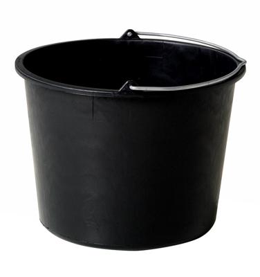 Emmer 12 liter, zwart