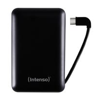 Intenso XC10000 Powerbank 10000 mAh LiPo USB-A, USB-C Zwart Statusweergave - thumbnail
