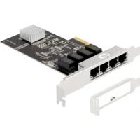 Delock 88618 PCI Express x4-kaart 4 x RJ45 Gigabit LAN RTL8111 - thumbnail