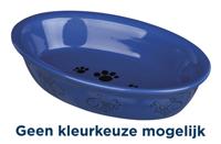 TRIXIE VOERBAK / WATERBAK OVAAL POOT- / VISMOTIEF KERAMIEK ASSORTI 15X10 CM 200 ML 4 ST - thumbnail
