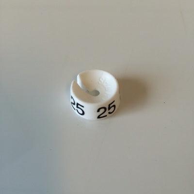 MB wit/zwart 25 voor op kledinghanger