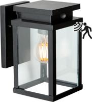 Jersey Muurlamp Bewegingssensor Zwart met LED - thumbnail