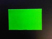 Etiket 2616 recht fluor groen afneembaar - thumbnail