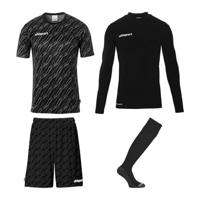 Uhlsport Progressive Keeperstenue Pack Zwart - thumbnail