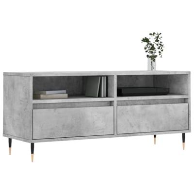 Tv-meubel 100x34,5x44,5 cm bewerkt hout betongrijs Tv-meubel 100x34,5x44,5 cm bewerkt hout betongrijs