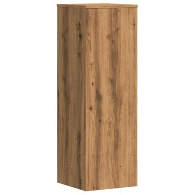 Plantenstandaards 2 st 33x33x100 cm hout artisanaal eiken