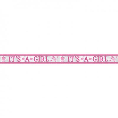 Amscan Folie banner it s a girl 7,62 m | 36 stuks