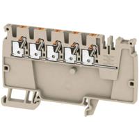 Weidmüller 2503880000 Verdeler-serieklem 5.1 mm Spanveer Grijs 50 stuk(s) - thumbnail