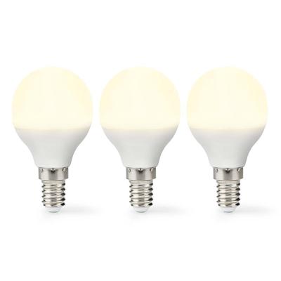 LED-Lamp E14 | G45 | 4.9 W | 470 lm | 2700 K | Warm Wit | Frosted | 3 Stuks LED-Lamp E14 | G45 | 4.9 W | 470 lm | 2700 K | Warm Wit | Frosted | 3 Stuks