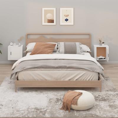 Nachtkastjes 2 st wandgemonteerd 50x30x47 cm wit Nachtkastjes 2 st wandgemonteerd 50x30x47 cm wit
