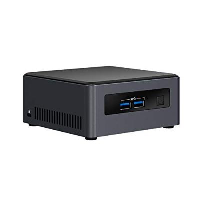 Intel BLKNUC7i3DNHE PC/Workstation Barebones Desktop PC (Core i3-7100U, 32GB RAM, HD Graphics 620, geen besturingssysteem) zwart