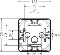 Hensel 62000051 Verdeeldoos Halogeenvrij, Verzegelbaar, Weerbestendig (l x b) 130 mm x 130 mm 1 stuk(s) - thumbnail
