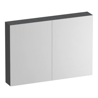 Brauer Impress Deluxe Spiegelkast - 100 cm - met interne en externe Verlichting - 2 Dubbelzijdige Spiegeldeuren - Timber Grey