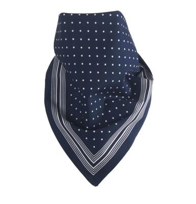 Boeren zakdoek Blauw stippel 54 x 54 cm